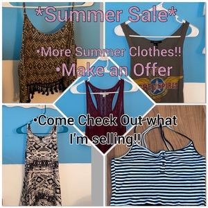| Summer Clothes For Sale!! | S, M, L Sizes!! |